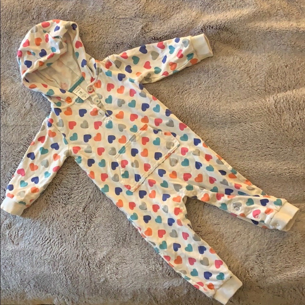 Carter’s White W Hearts One Piece Romper 18 Month